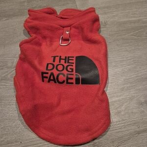 Puppy Red Fleece Vest Med